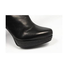 Black 41 EUR - 11 US Sebastian Milano ladies high boot S4659 VIT NO GOLDEN NERO