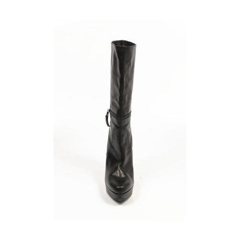 Black 37.5 EUR - 7.5 US Sebastian Milano ladies boot S4627 VACCHETTA NAPPA NERO
