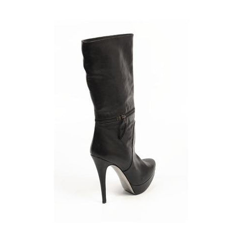 Black 38 EUR - 8 US Sebastian Milano ladies boot S4627 VACCHETTA NAPPA NERO