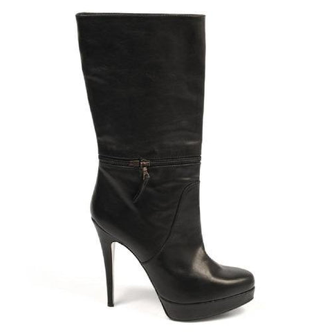 Black 41 EUR - 11 US Sebastian Milano ladies boot S4627 VACCHETTA NAPPA NERO