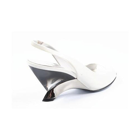White 36.5 EUR - 6.5 US Sebastian Milano ladies sandal S3518VY VERNICE BIANCA