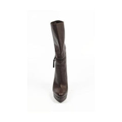 Dark Brown 37.5 EUR - 7.5 US Sebastian Milano ladies short boot S4627 FOCUS CACAO