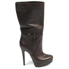 Dark Brown 40 EUR - 10 US Sebastian Milano ladies short boot S4627 FOCUS CACAO