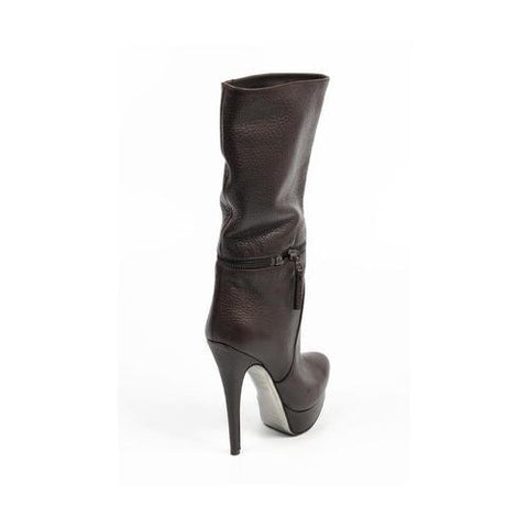 Dark Brown 41 EUR - 11 US Sebastian Milano ladies short boot S4627 FOCUS CACAO