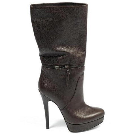 Dark Brown 41 EUR - 11 US Sebastian Milano ladies short boot S4627 FOCUS CACAO