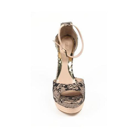 Beige 40 EUR - 10 US Sebastian Milano ladies espadrille wedge sandal S6109 PIZZO SU RASO PIZZO SU RASO