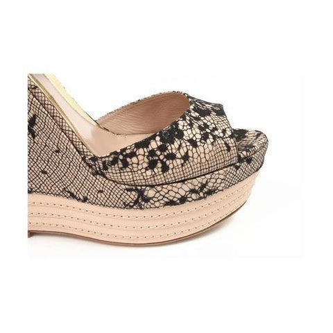 Beige 40 EUR - 10 US Sebastian Milano ladies espadrille wedge sandal S6109 PIZZO SU RASO PIZZO SU RASO