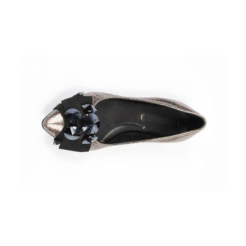 Silver 36.5 EUR - 6.5 US Max Azria ladies ballerina MA-EMERYTI COAL