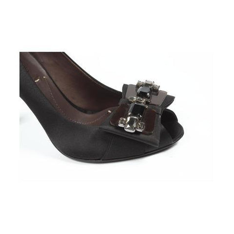 Black 40 EUR - 10 US Max Azria ladies pump open toe MA-ISHA BLACK