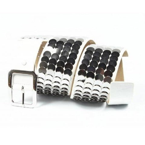 White ONE SIZE Cafenoir ladies belt AJ01R 369 WHITE