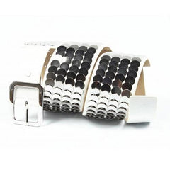 White ONE SIZE Cafenoir ladies belt AJ01R 369 WHITE