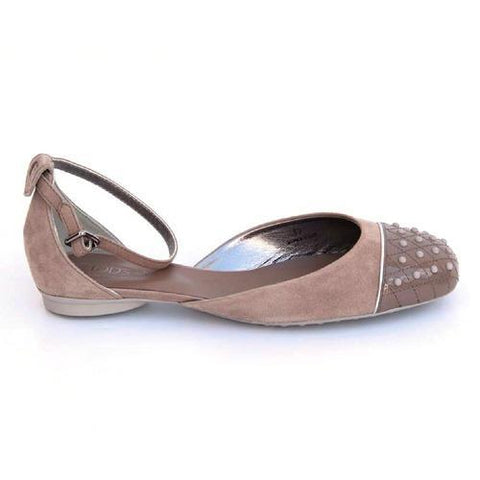 Taupe 37.5 EUR - 7 US (250mm) Tods ladies flat sandal XXW0MQ0D7703DW157K