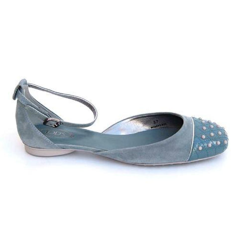 Light Blue 38.5 EUR - 7.5 US (257mm) Tods ladies flat sandal XXW0MQ0D7703DW132F