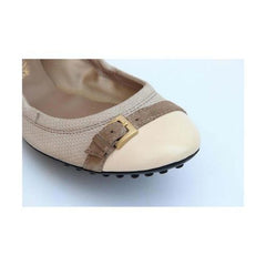 Taupe 36.5 EUR - 6.5 US (244mm) Tods ladies ballerina XXW0HI04070P1S156Q