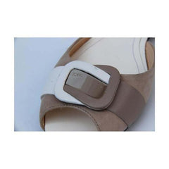 Taupe 36.5 EUR - 6.5 US (244mm) Tods ladies flat sandal XXW0LW0B9002UK211C