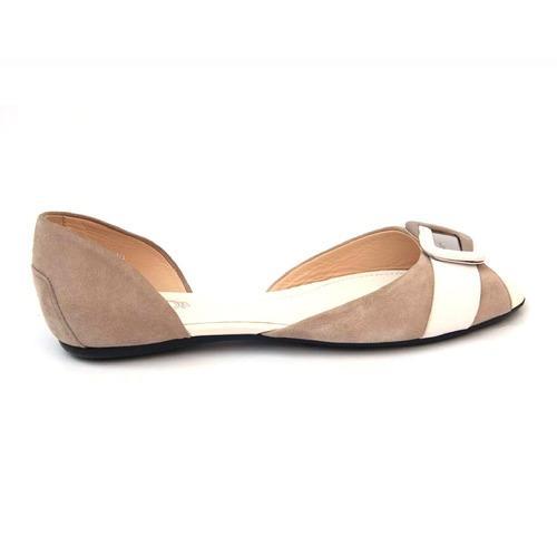 Taupe 37.5 EUR - 7 US (250mm) Tods ladies flat sandal XXW0LW0B9002UK211C