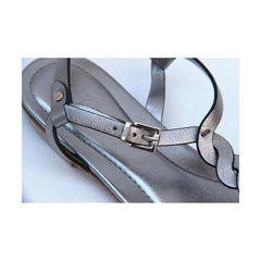 Silver 36 EUR - 6 US (241mm) Tods ladies flat sandal XXW0MD0A060SV0B210