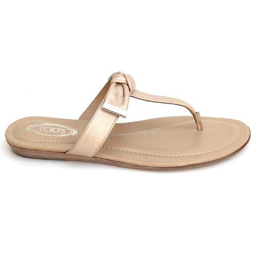 Beige 36 EUR - 6 US (241mm) Tods ladies flat sandal XXW0II0A120PJ0C210