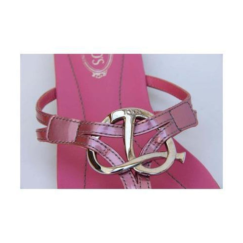 Fuxia 36.5 EUR - 6.5 US (244mm) Tods ladies flat sandal XXW0II07810RM0M805