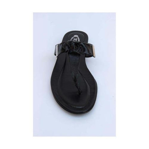 Black 36 EUR - 6 US (241mm) Tods ladies flat sandal XXW0II0A120ATSB999