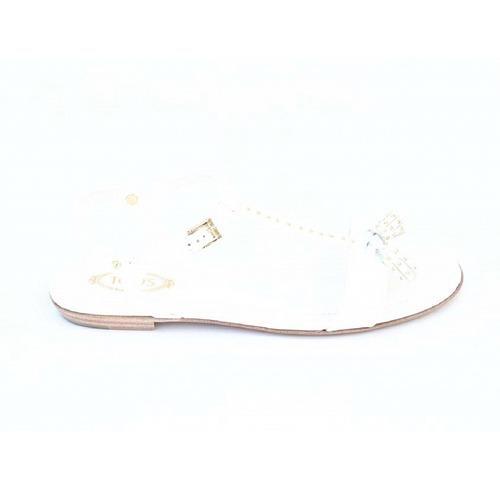 White 36.5 EUR - 6.5 US (244mm) Tods ladies flat sandal XXW0MD0C270OW0B001