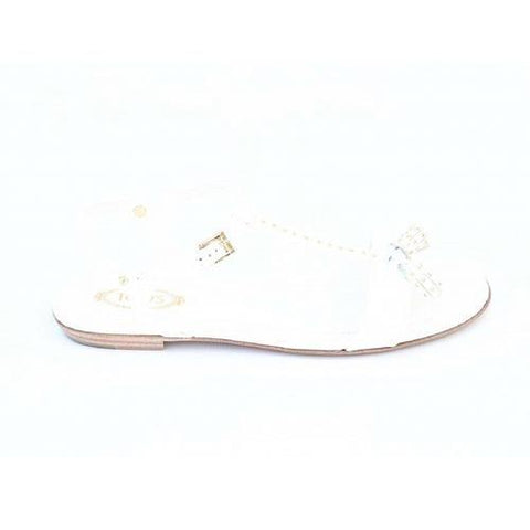 White 36.5 EUR - 6.5 US (244mm) Tods ladies flat sandal XXW0MD0C270OW0B001