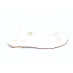 White 36.5 EUR - 6.5 US (244mm) Tods ladies flat sandal XXW0MD0C270OW0B001