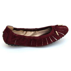 Dark Red 36.5 EUR - 6.5 US (244mm) Tods ladies ballerina XXW0HI06060HR0R802