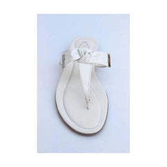 White 36 EUR - 6 US (241mm) Tods ladies flat sandal XXW0II0A120ATSB001