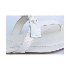 White 36 EUR - 6 US (241mm) Tods ladies flat sandal XXW0II0A120ATSB001