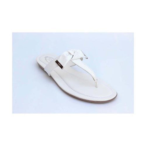 White 36 EUR - 6 US (241mm) Tods ladies flat sandal XXW0II0A120ATSB001