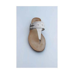 White 36 EUR - 6 US (241mm) Tods ladies flat sandal XXW0KU0A170BR0B001