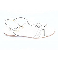 White 36.5 EUR - 6.5 US (244mm) Tods ladies flat sandal XXW0MD0A060297B001