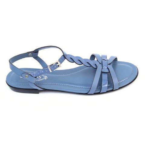 Blue 36 EUR - 6 US (241mm) Tods ladies flat sandal XXW0MD0A060297U206