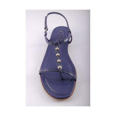 Blue 36 EUR - 6 US (241mm) Tods ladies flat sandal XXW0II05650ATSU817