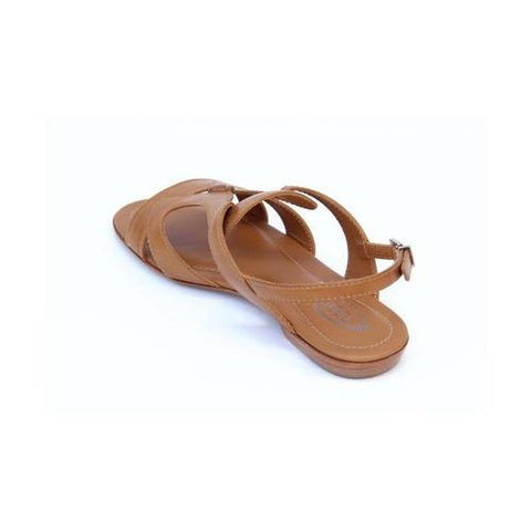 Camel 36 EUR - 6 US (241mm) Tods ladies flat sandal XXW0MD0C280D90S405