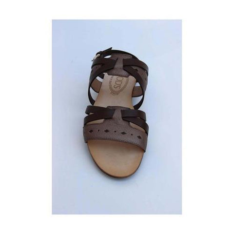 Brown 37.5 EUR - 7 US (250mm) Tods ladies flat sandal XXW0KU0C290VTF866B