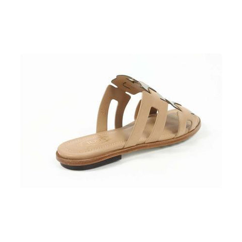 Beige 37.5 EUR - 7 US (250mm) Tods ladies flat sandal XXW0TK0I9201GJ305Z