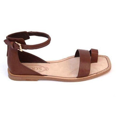 Brown 36.5 EUR - 6.5 US (244mm) Tods ladies flat sandal XXW0PK0E300D90S801
