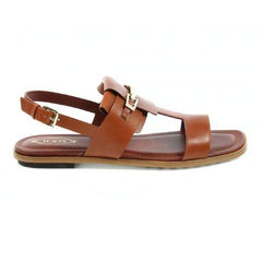 Brown 39 EUR - 8 US (260mm) Tods ladies flat sandal XXW0TK0M270D90S007