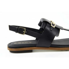 Black 38 EUR - 7.5 US (254mm) Tods ladies flat sandal XXW0TK0M270BR0B999
