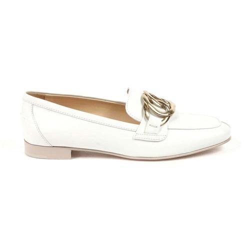 White 38.5 EUR - 7.5 US (257mm) Tods ladies loafer XXW0SP0J85008HB015