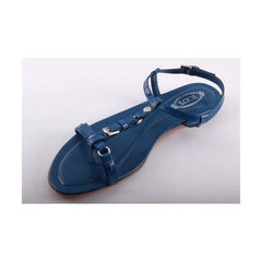 Blue 37.5 EUR - 7 US (250mm) Tods ladies flat sandal XXW0II07950OW0U405