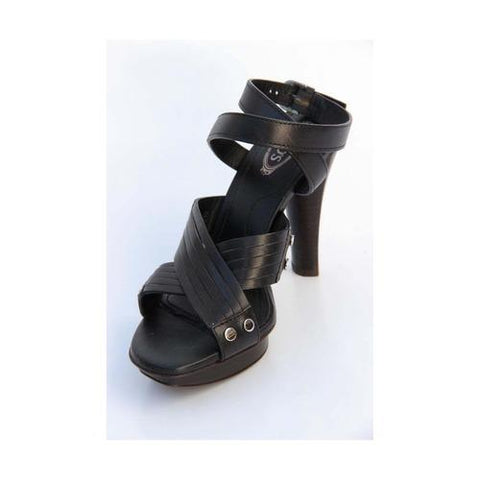 Black 36 EUR - 6 US (241mm) Tods ladies sandal XXW0JA05730D90B999