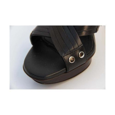 Black 36 EUR - 6 US (241mm) Tods ladies sandal XXW0JA05730D90B999