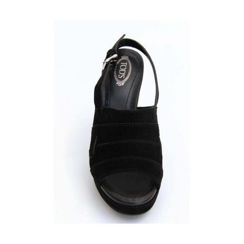 Black 36 EUR - 6 US (241mm) Tods ladies sandal XXW0KP07630HR0B999
