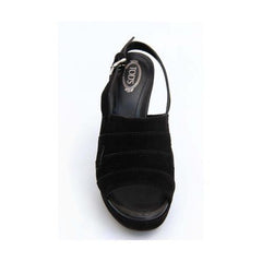 Black 36 EUR - 6 US (241mm) Tods ladies sandal XXW0KP07630HR0B999