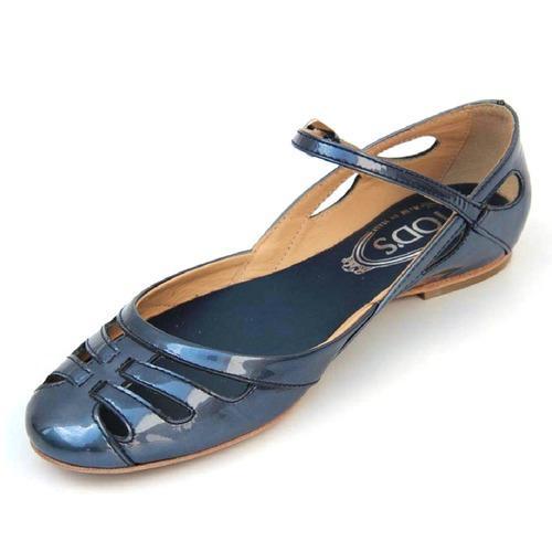 Blue 36.5 EUR - 6.5 US (244mm) Tods ladies flat sandal XXW0KW07730RM0U604