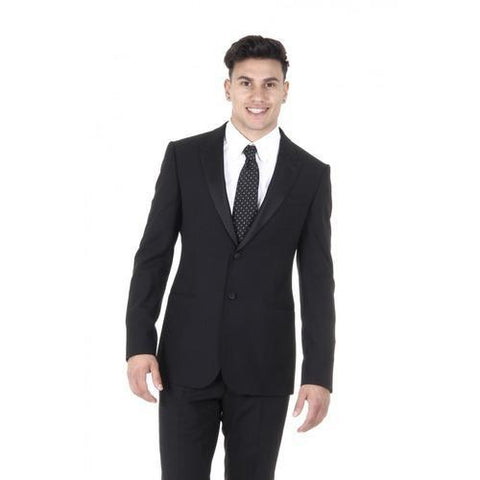 Black 56 EUR - 46 US Armani Collezioni mens suit M-Line TCVMOP 0B006 999