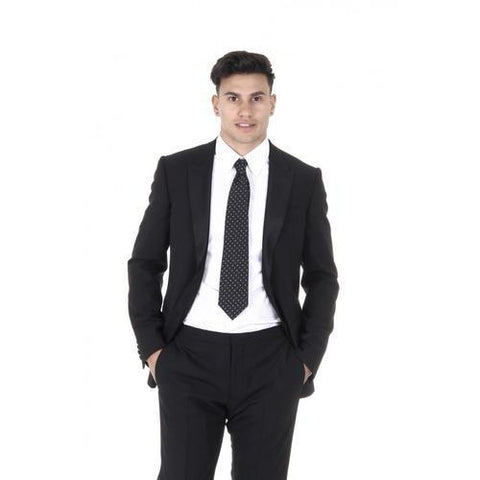 Black 56 EUR - 46 US Armani Collezioni mens suit M-Line TCVMOP 0B006 999